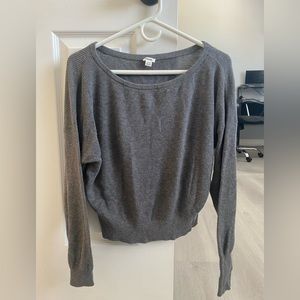 Garage, Long Sleeve, Wide Collar, Gray